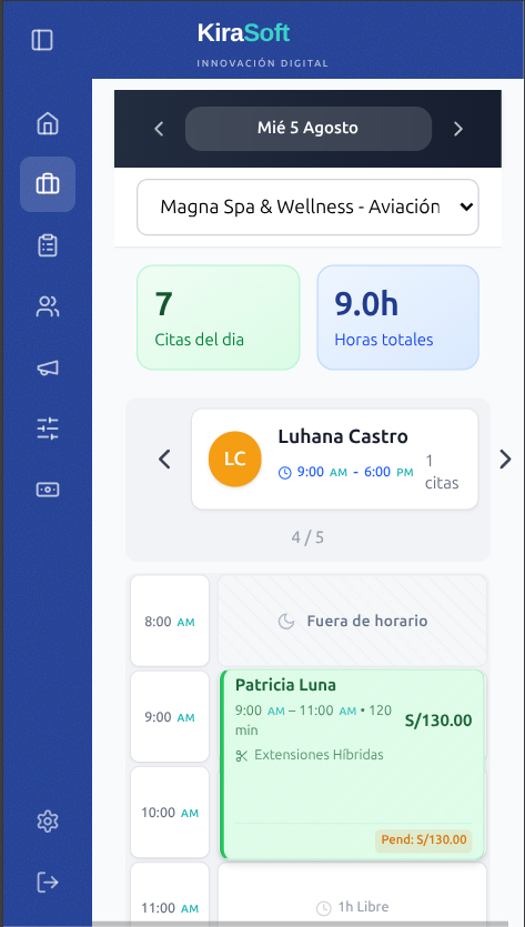 KiraSoft en móvil